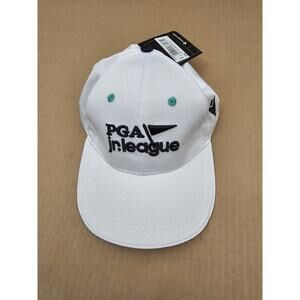 Macron Hat Golf PGA Jr League White Cap Adjustable